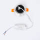 Image of Round 7W LED Downlight Ø70mm Cut Out COB CRI90 in Silver