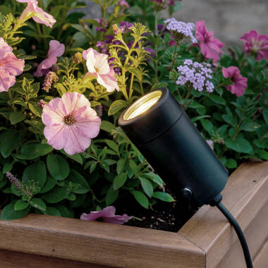 LED-Strahler Aussen GU10 mit Erdspieß Afur