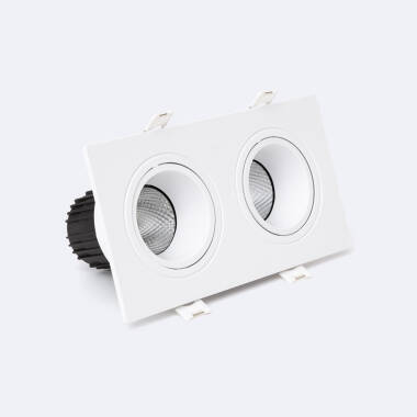 Downlight Kwadratowy Uchylno-Obrotowy LED 18W Regulowany, Wycięcie 75×155 mm ✅
