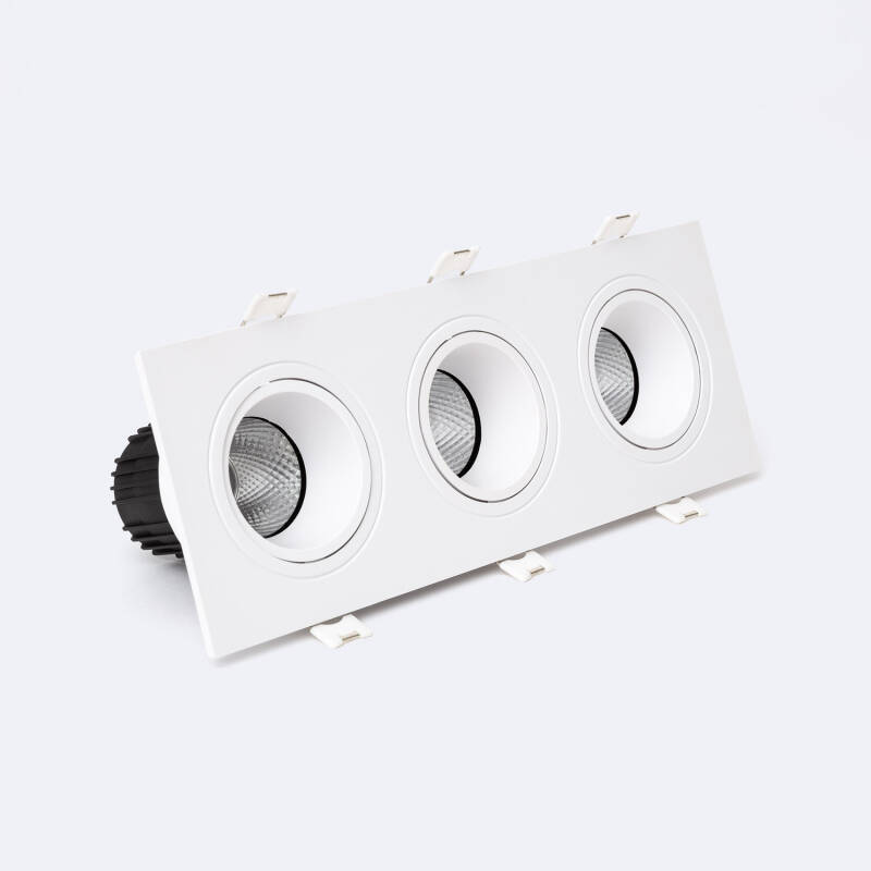 Bild von LED Downlight Quadratisch Schwenkbar 27W Schnitt 235x75 mm
