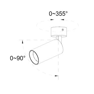 Immagine di Applique LED Superficie 30W Alluminio Misoh