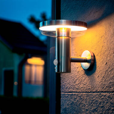 Wandlamp Outdoor  Solar LED 5W  Aluminium Barton met Bewegingssensor
