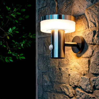 Wandlamp Outdoor Solar LED 1.5W Aluminium met Bewegingssensor Ashier