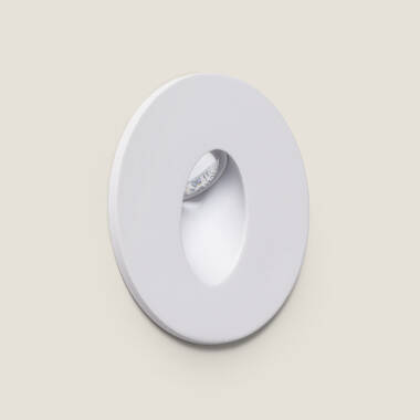 Segnapasso LED Incasso a Parete Circolare in Alluminio Adam