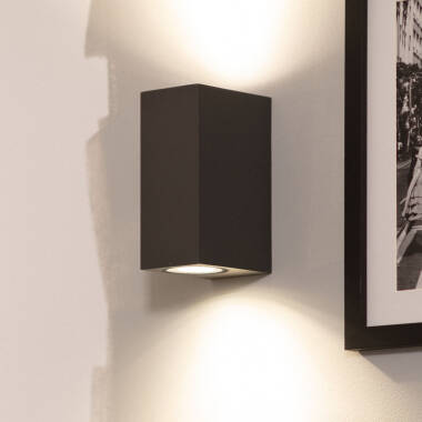 Afbeelding van Wandlamp Outdoor Aluminium Dubbelzijdige Verlichting Miseno Donkergrijs 