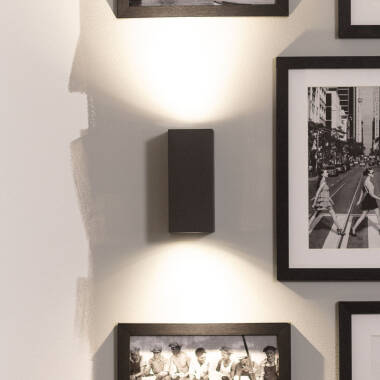 Afbeelding van Wandlamp Outdoor Aluminium Dubbelzijdige Verlichting Miseno Donkergrijs 