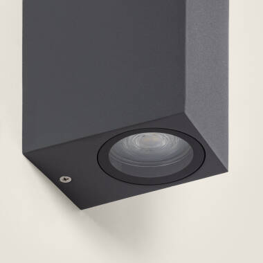 Afbeelding van Wandlamp Outdoor Aluminium Dubbelzijdige Verlichting Miseno Donkergrijs 