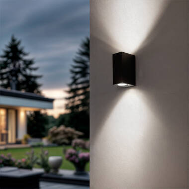 Wandlamp Outdoor Aluminium Dubbelzijdige Verlichting Miseno Donkergrijs