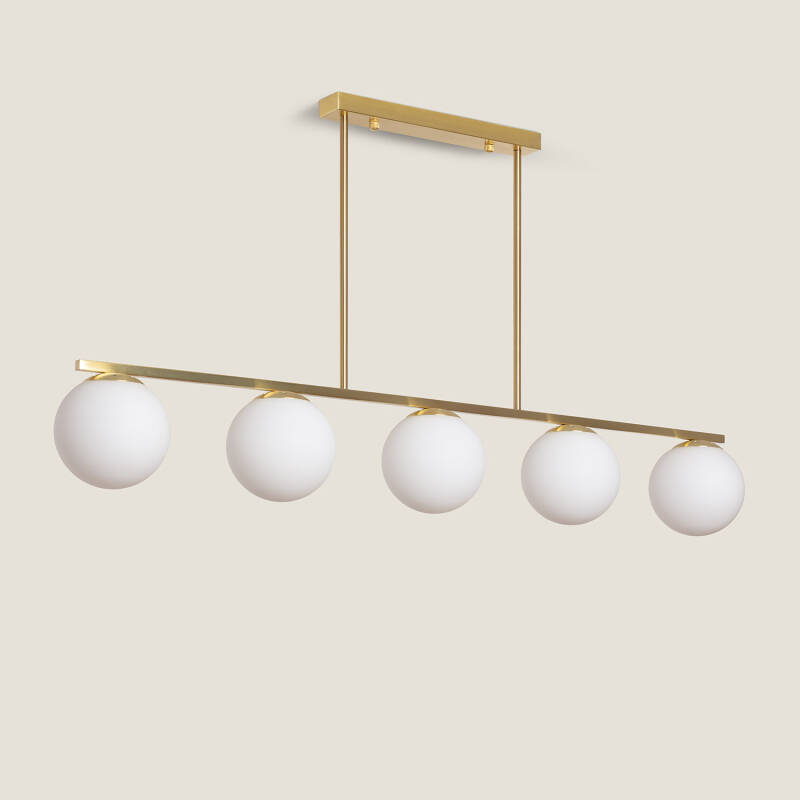 Image of Boqor Metal and Crystal Pendant Lamp