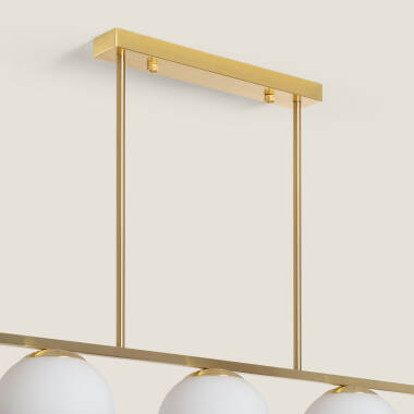 Image of Boqor Metal and Crystal Pendant Lamp