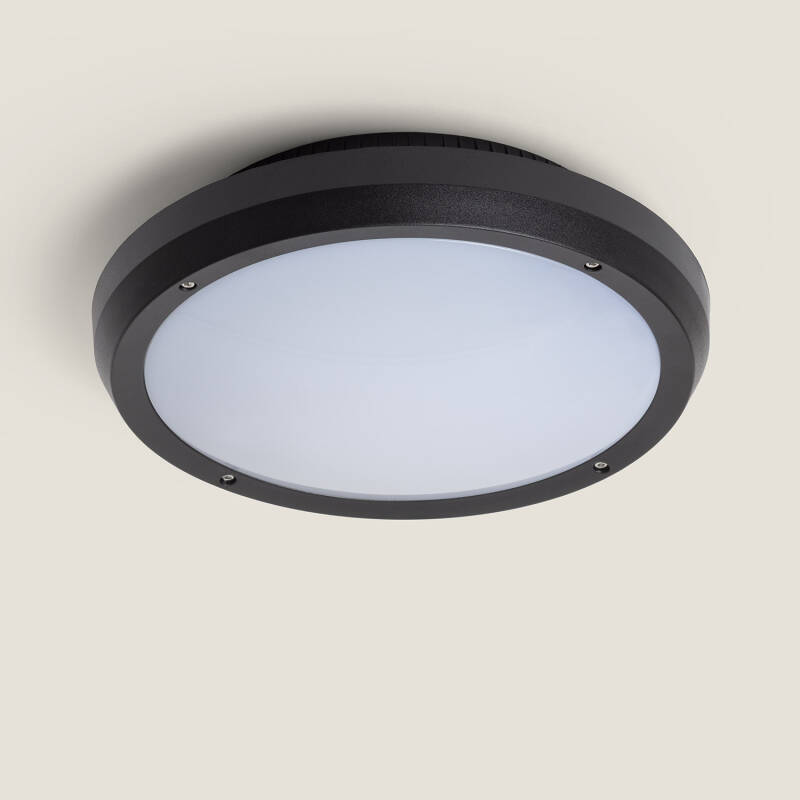Bild von Deckenleuchte Rund für Aussen Ø300mm IP65 Curio Schwarz