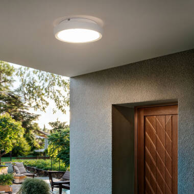 Afbeelding van Plafondlamp Rond Outdoor Ø300 mm  IP65 Curio Wit