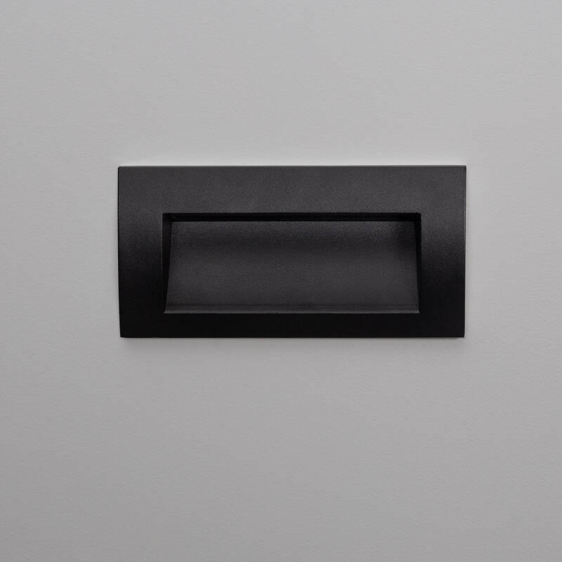 Image of Edulis 4W Rectangular Recessed LED Wall Light 