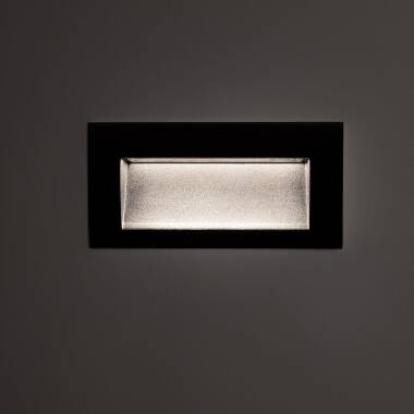 Image of Edulis 4W Rectangular Recessed LED Wall Light 