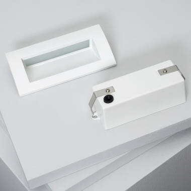 Image of Edulis 4W Rectangular Recessed LED Wall Light 