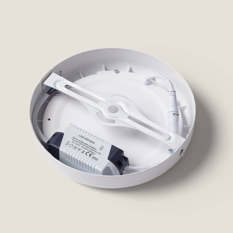 Afbeelding van Plafondlamp 12W LED  Metaal Rond Wit Design  Ø180 mm