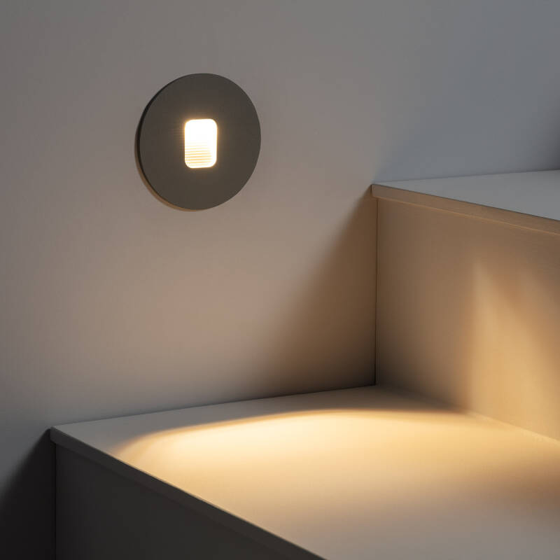 Image of Olite Round Recessed LED Wall Light 