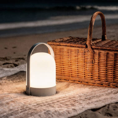 Tragbare LED-Tischlampe für den Außenbereich mit Batterie Thyra
