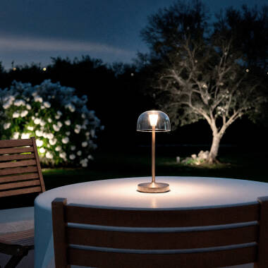 Bild von LED Tischlampe 1W tragbar mit wiederaufladbarem USB-Akku Lendora