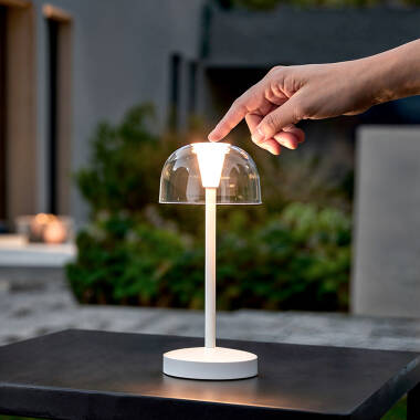 Bild von LED Tischlampe 1W tragbar mit wiederaufladbarem USB-Akku Lendora