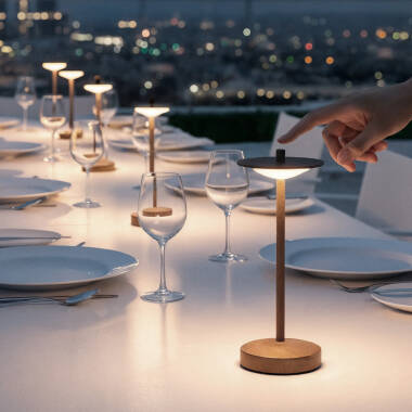 Bild von LED Tischlampe 1W tragbar mit wiederaufladbarem USB-Akku Estepona