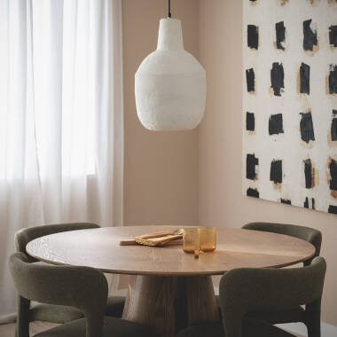 Image of Hegoi Paper Mache Pendant Lamp ILUZZIA 