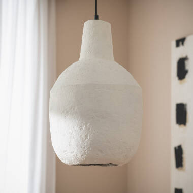 Pendelleuchte Pappmaché Hegoi ILUZZIA