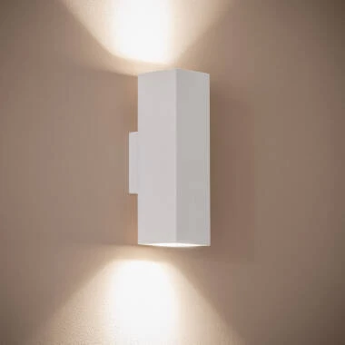 Applique da Parete Gesso Doppia Luce Ametista