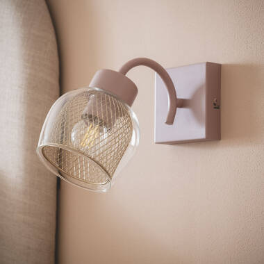 Aziel Metal & Glass Wall Lamp