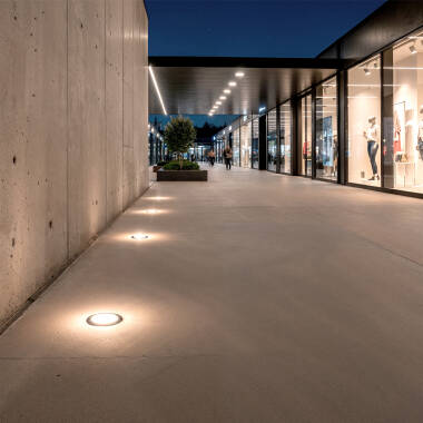 Image of Rushe 2W Outdoor Recessed LED Wall Light 