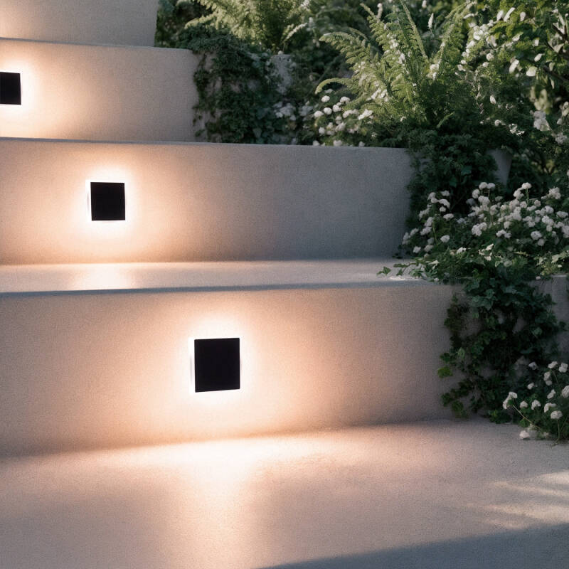 Afbeelding van Wandlamp Outdoor  LED 2W  Inbouw Vierkant  Rembel