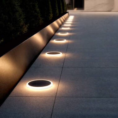 Rembel Round 2W Outdoor Recessed LED Wall Light