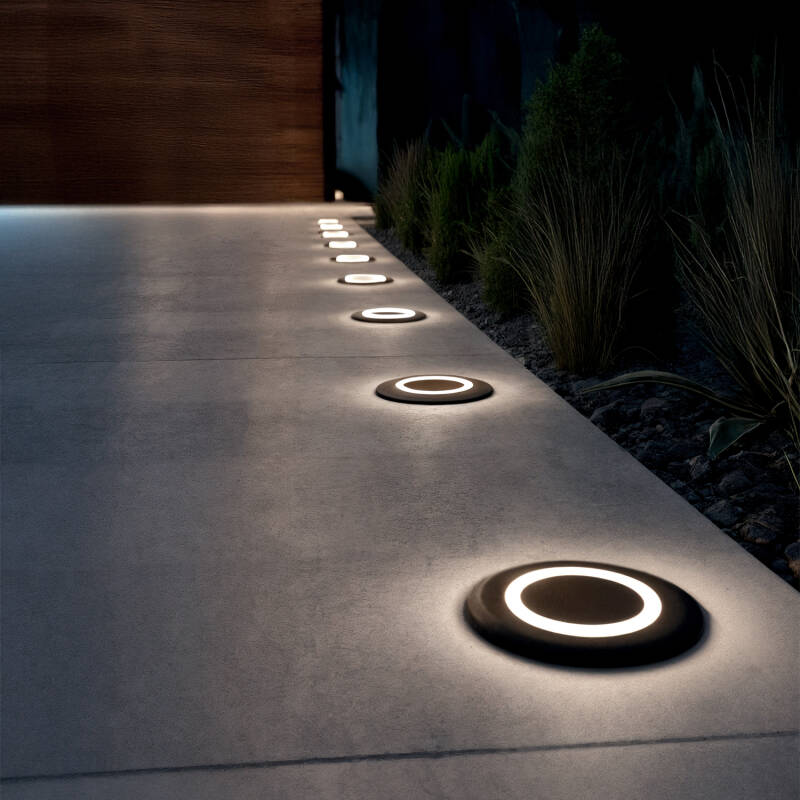 Afbeelding van Wandlamp Outdoor LED 2W Inbouw Rond Welly