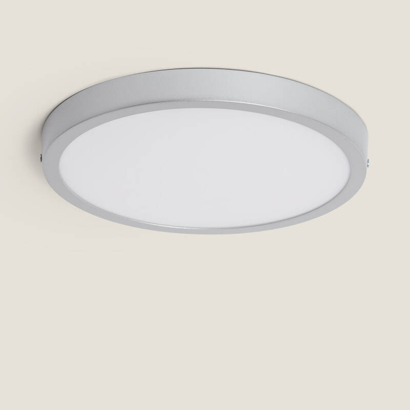 Immagine di Plafoniera LED 24W Circolare Alluminio Ø280 mm Slim CCT Selezionabile Galán SwitchDimm