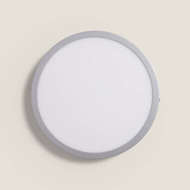 Immagine di Plafoniera LED 24W Circolare Alluminio Ø280 mm Slim CCT Selezionabile Galán SwitchDimm