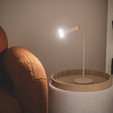 Image of 3W Bysta Metal Portable Metal LED Table Lamp with Rechargable Battery USB