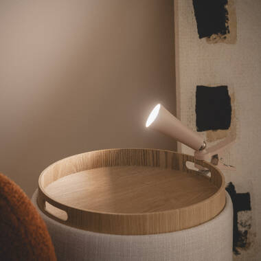 Image of 3W Bysta Metal Portable Metal LED Table Lamp with Rechargable Battery USB
