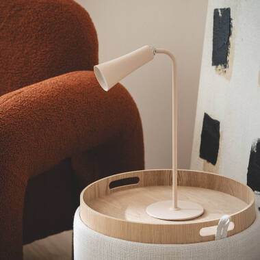 Lampe à Poser LED  3W Portable en Métal avec Batterie USB Rechargeable Bysta