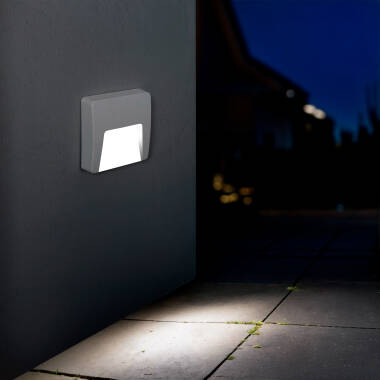 Afbeelding van Wandlamp Outdoor Opbouw  LED 3W Vierkant Nilsa