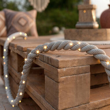 5m Iraia Outdoor LED Rope Garland with Battery