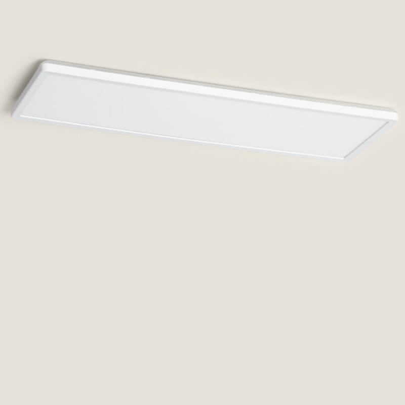 Plafoniera LED LEDKIA Quadrata 30W – CCT Regolabile 2700-6500K – Legno E Metallo – Per Soggiorno E Cucina, Bianco