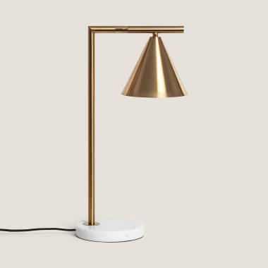Lampa Stołowa z Marmuru i Metalu Tinos