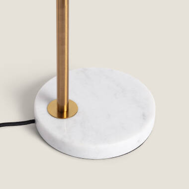 Image of Tinos Marble and Metal Table Lamp ILUZZIA