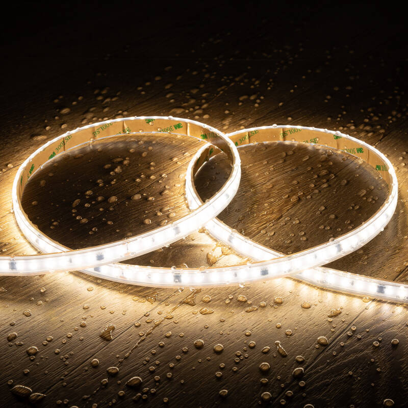 Afbeelding van Led Strip Dimbaar 220V SMD Zelfregulerend 120 LED/m 17W/m 2040lm/m SILICONE FLEX Ic-2p Breedte 12mm te knippen 10cm IP65 Op maat Afbeelding van Led Strip Dimbaar 220V SMD Zelfregulerend 120 LED/m 17W/m 2040lm/m SILICONE FLEX Ic-2p Breedte 12mm te knippen 10cm IP65 Op maat