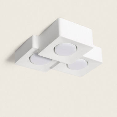 Plafondlamp Gips met 3 Spots  Quman