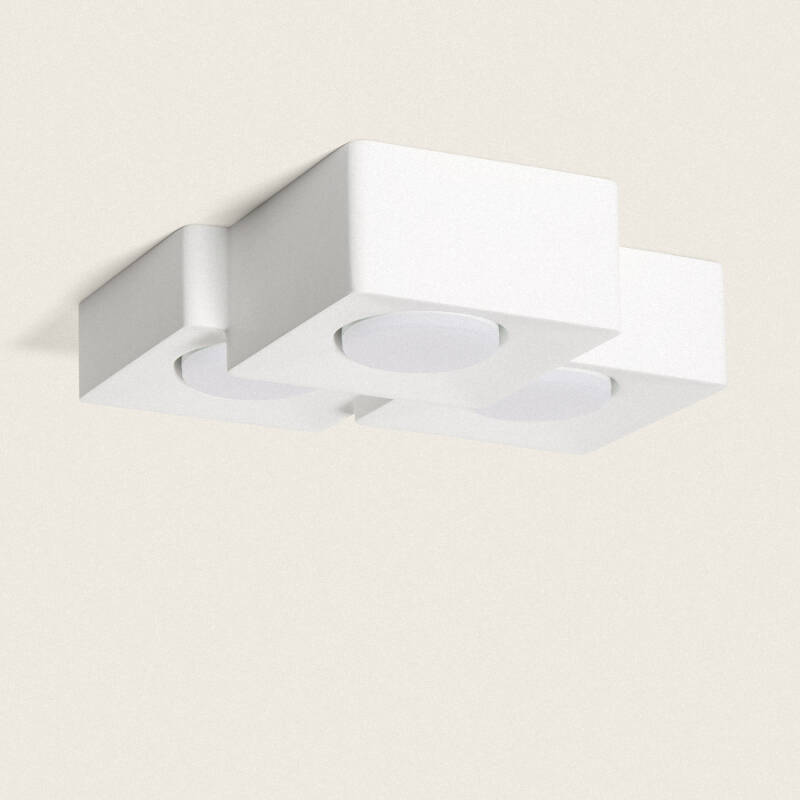Afbeelding van Plafondlamp Gips met 3 Spots  Quman