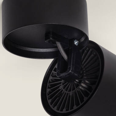 Bild von LED-Wandleuchte 30W aus Aluminium Rund Schwarz New Onuba
