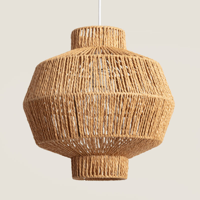Image of Simara Braided Paper Pendant Lamp 