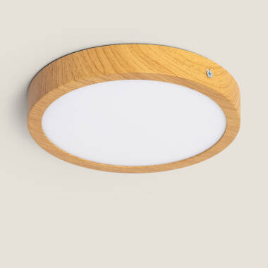 LED-Deckenleuchte 18W Rund Aluminium Ø210mm Slim CCT Wählbar Galán SwitchDimm
