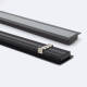 Bild von Aluminiumprofil Einbau für LED Streifen bis 31 mm mit durchgehender Abdeckung